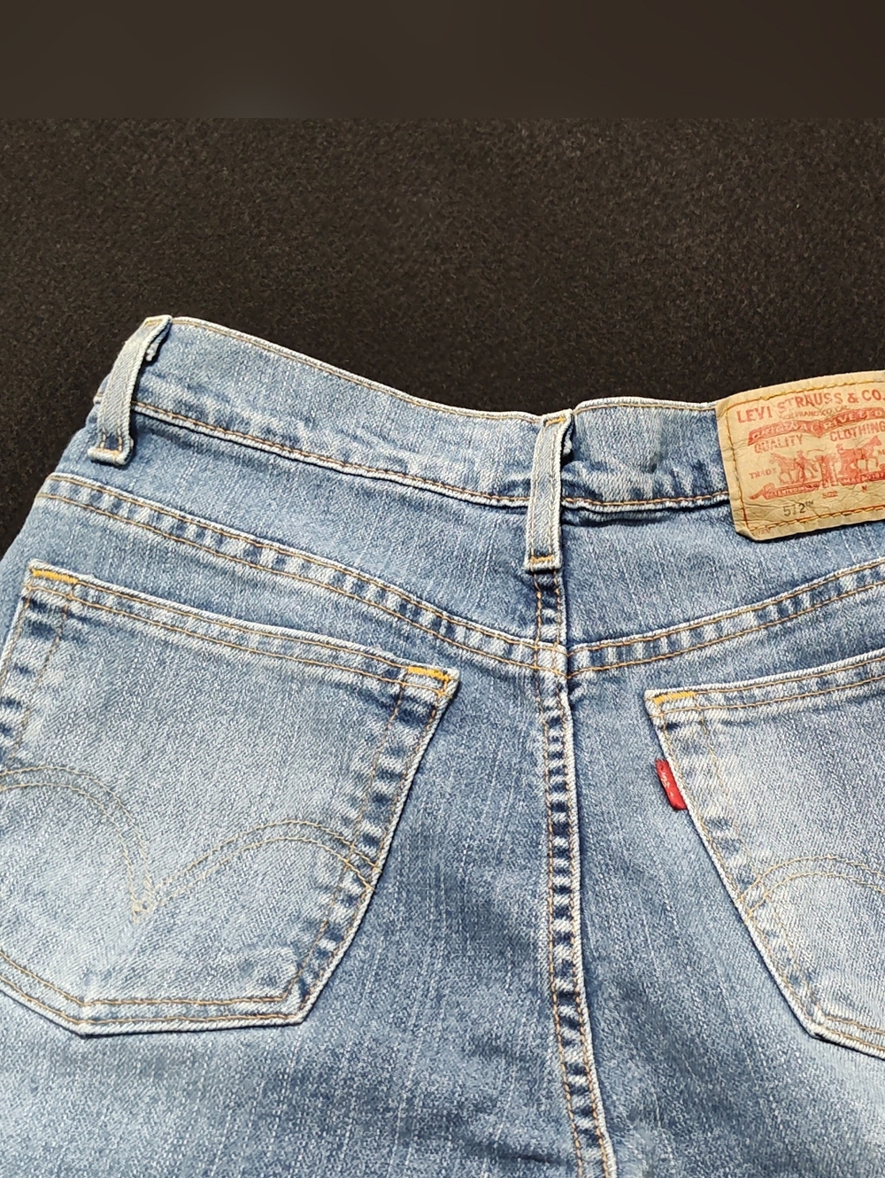 Levi's 512 Blue Jeans - Women’s Size 8 - Classic  Slim Tapered  - Straight Leg - Picture 8 of 12